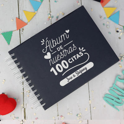 MS Regalos Personalizados | Álbum | 100 Citas Negro Nombres | My Sign Lima Peru