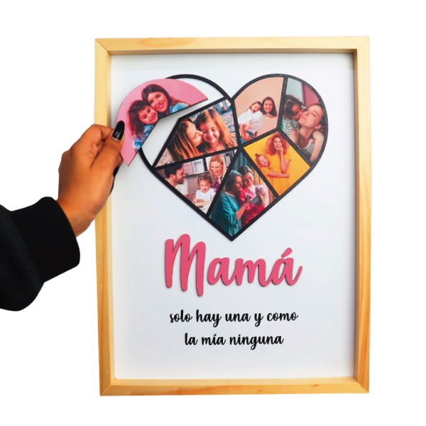 MS Regalos Personalizados | Cuadro en Piezas | Mamá Corazón | My Sign Lima Peru