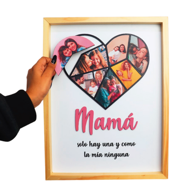 MS Regalos Personalizados | Cuadro en Piezas | Mamá Corazón | My Sign Lima Peru