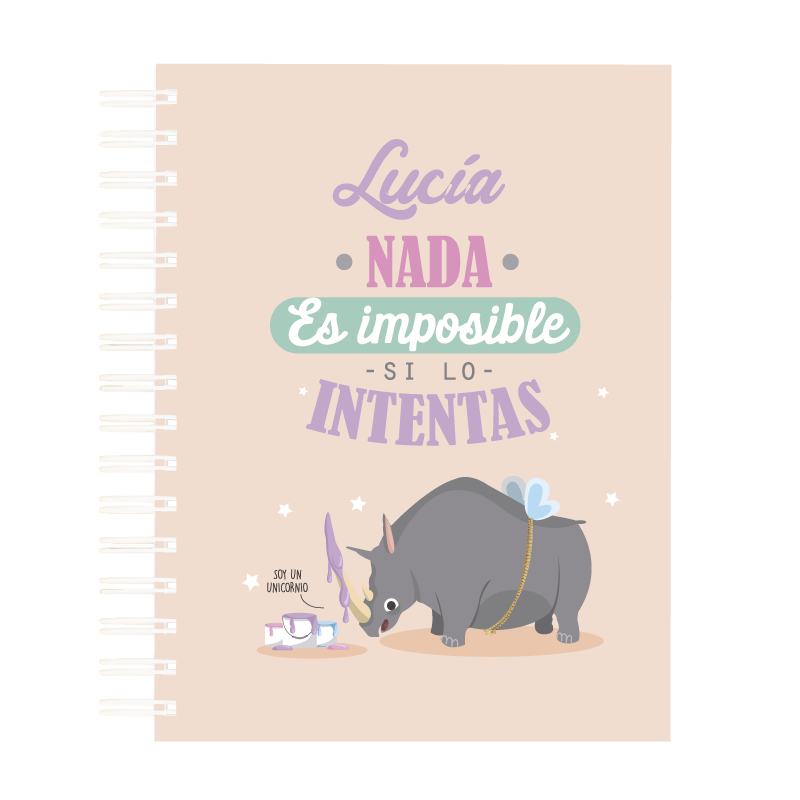 MS Regalos Personalizados | Block Personalizado | Nada es Imposible | My Sign Lima Peru
