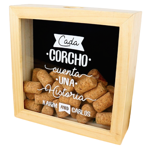 MS Regalos Personalizados | Alcancía de Corchos | Cada corcho cuenta | My Sign Lima Peru