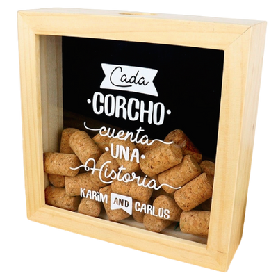 MS Regalos Personalizados | Alcancía de Corchos | Cada corcho cuenta | My Sign Lima Peru