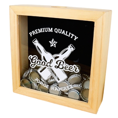 MS Regalos Personalizados | Alcancía de Chapas | Good beer | My Sign Lima Peru