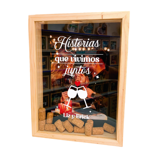 MS Regalos Personalizados | Alcancía de Corchos | Historias que vivimos juntos | My Sign Lima Peru