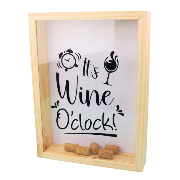 MS Regalos Personalizados | Alcancía de Corchos | Its wine O'clock | My Sign Lima Peru