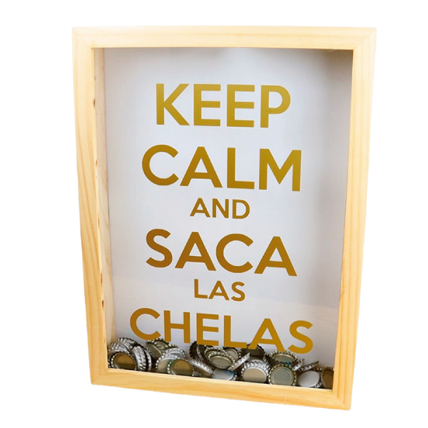 MS Regalos Personalizados | Alcancía de Chapas | Keep Calm and Saca las Chelas | My Sign Lima Peru