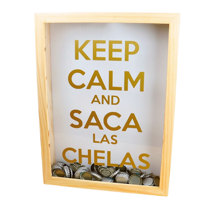 MS Regalos Personalizados | Alcancía de Chapas | Keep Calm and Saca las Chelas | My Sign Lima Peru