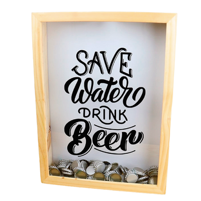 MS Regalos Personalizados | Alcancía de Chapas | Save water drink beer | My Sign Lima Peru