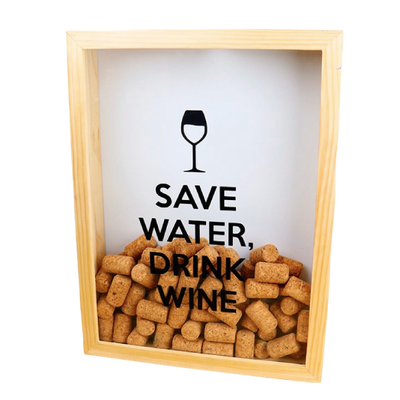 MS Regalos Personalizados | Alcancía de Corchos | Save water drink wine | My Sign Lima Peru