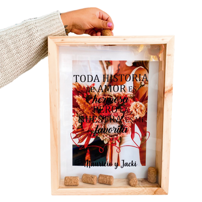 MS Regalos Personalizados | Alcancía de Corchos | Toda historia de amor | My Sign Lima Peru