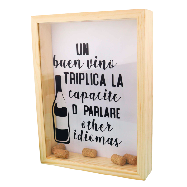 MS Regalos Personalizados | Alcancía de Corchos | Un buen vino triplica | My Sign Lima Peru