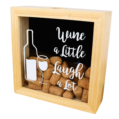 MS Regalos Personalizados | Alcancía de Corchos | Wine a little laugh a lot | My Sign Lima Peru