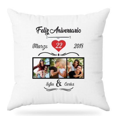 MS Regalos Personalizados | Almohada personalizada | Feliz Aniversario 02 | My Sign Lima Peru
