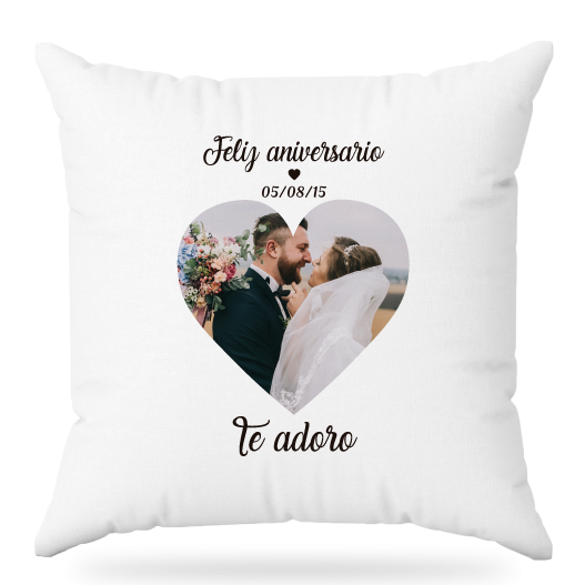 MS Regalos Personalizados | Almohada personalizada | Feliz Aniversario 03 | My Sign Lima Peru