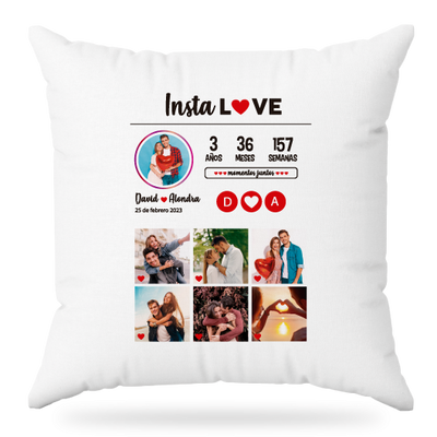 MS Regalos Personalizados | Almohada personalizada | Insta Love | My Sign Lima Peru