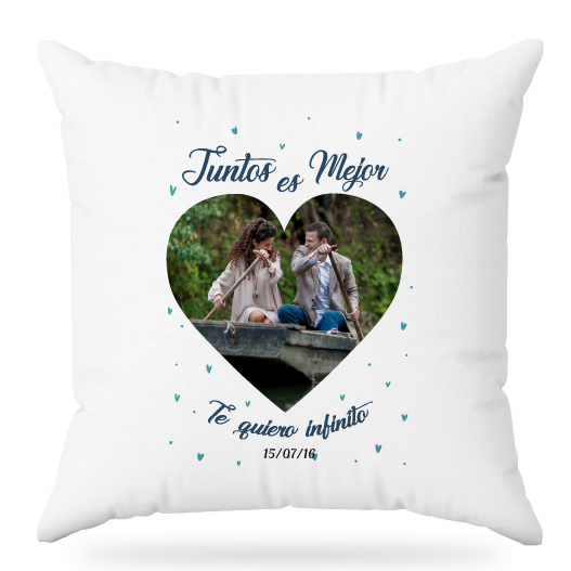MS Regalos Personalizados | Almohada personalizada | Juntos es mejor 01 | My Sign Lima Peru