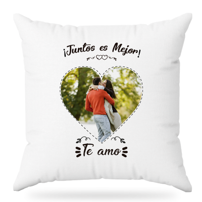 MS Regalos Personalizados | Almohada personalizada | Juntos es mejor 02 | My Sign Lima Peru