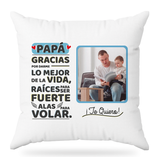 MS Regalos Personalizados | Almohada personalizada | Gracias papá | My Sign Lima Peru