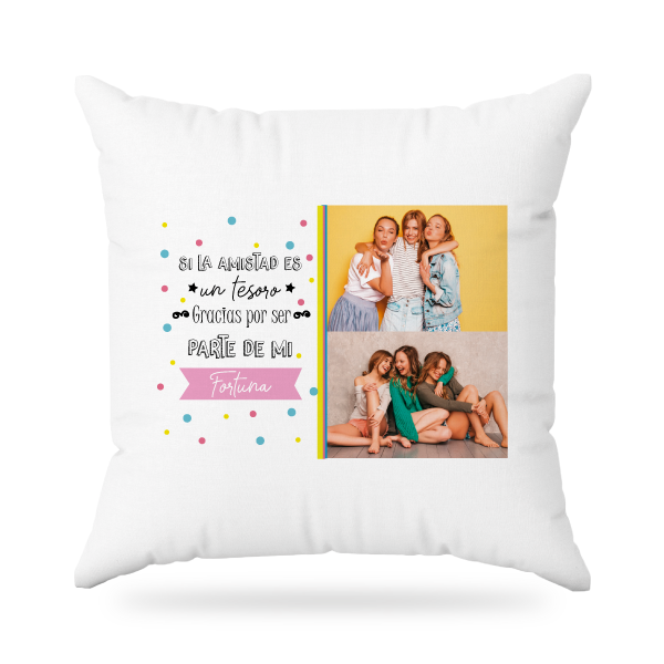 MS Regalos Personalizados | Almohada personalizada | La amistad es un tesoro | My Sign Lima Peru