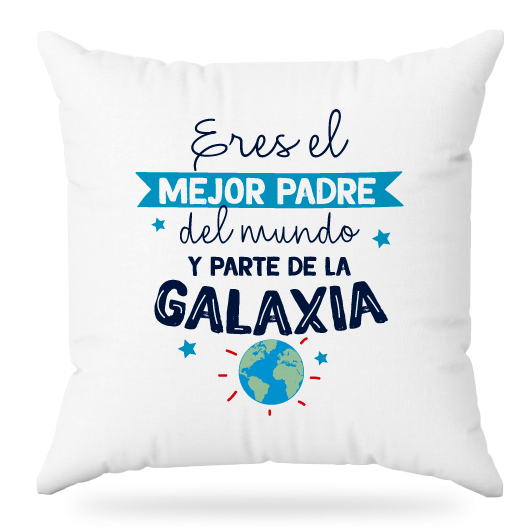 MS Regalos Personalizados | Almohada personalizada | El mejor padre de la galaxia | My Sign Lima Peru