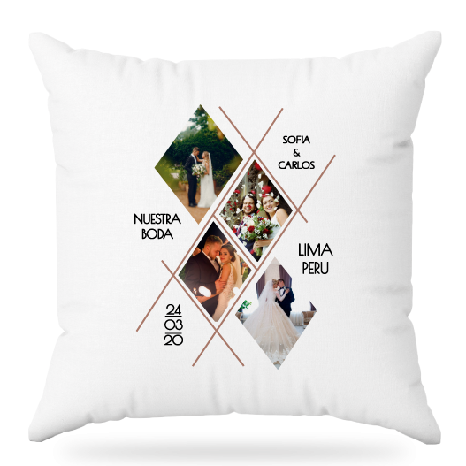 MS Regalos Personalizados | Almohada personalizada | Nuestra Boda | My Sign Lima Peru