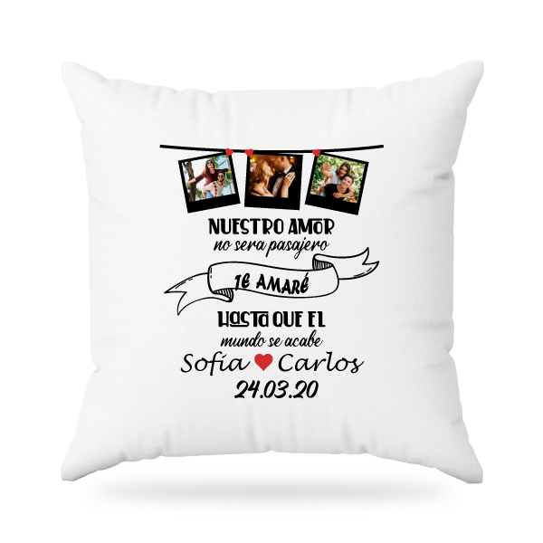 MS Regalos Personalizados | Almohada personalizada | Nuestro amor | My Sign Lima Peru