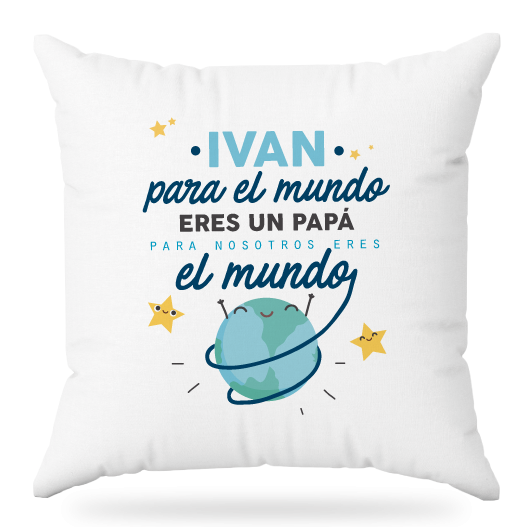 MS Regalos Personalizados | Almohada personalizada | Papá mundo | My Sign Lima Peru