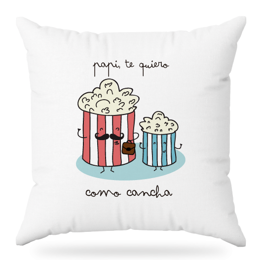 MS Regalos Personalizados | Almohada personalizada | Papá te quiero como cancha | My Sign Lima Peru