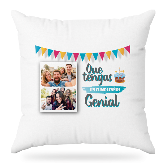 MS Regalos Personalizados | Almohada personalizada | Que tengas un cumpleaños genial | My Sign Lima Peru
