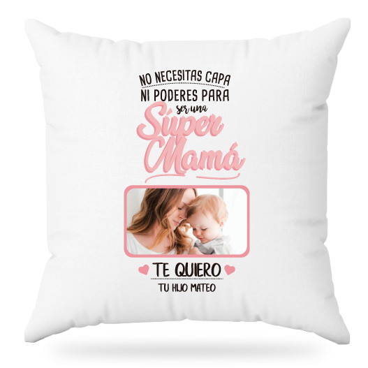 MS Regalos Personalizados | Almohada personalizada | Súper mamá | My Sign Lima Peru