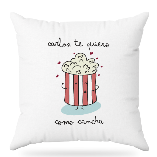 MS Regalos Personalizados | Almohada personalizada | Te quiero como cancha | My Sign Lima Peru