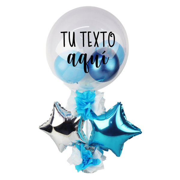 MS Regalos Personalizados | Arreglo de Globos | Celeste | My Sign Lima Peru