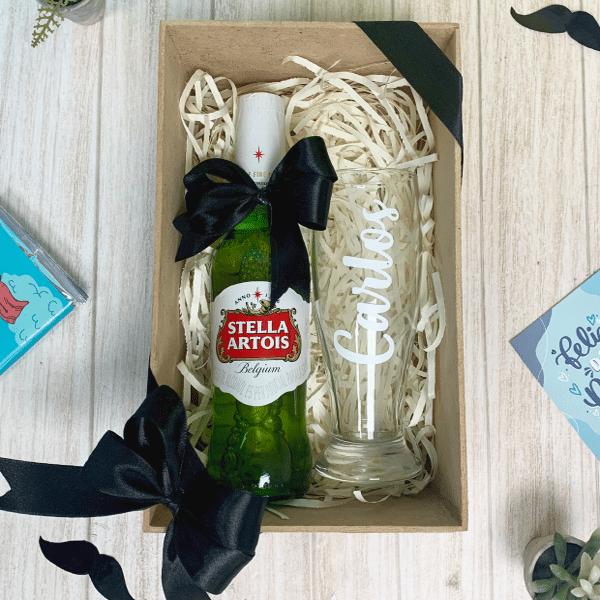 MS Regalos Personalizados | Box Cerveza con vaso pinta 02 | My Sign Lima Peru