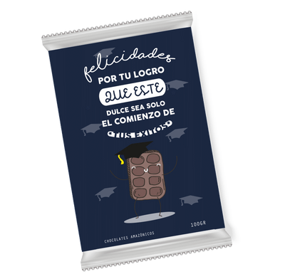 MS Regalos Personalizados | Tableta de Chocolate l Éxitos Graduado | My Sign Lima Peru