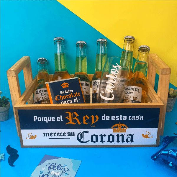 MS Regalos Personalizados | Canasta Papá | Corona | My Sign Lima Peru