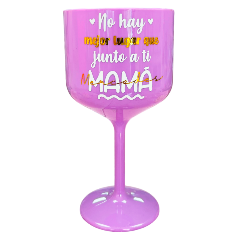 MS Regalos Personalizados | Copa Gin | Junto a ti Mamá | My Sign Lima Peru