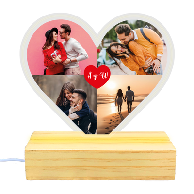 MS Regalos Personalizados | Cuadro Corazón de Luz – Collage | My Sign Lima Peru