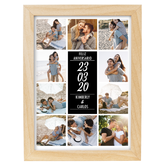 MS Regalos Personalizados | Cuadro personalizado | Feliz aniversario 01 | My Sign Lima Peru