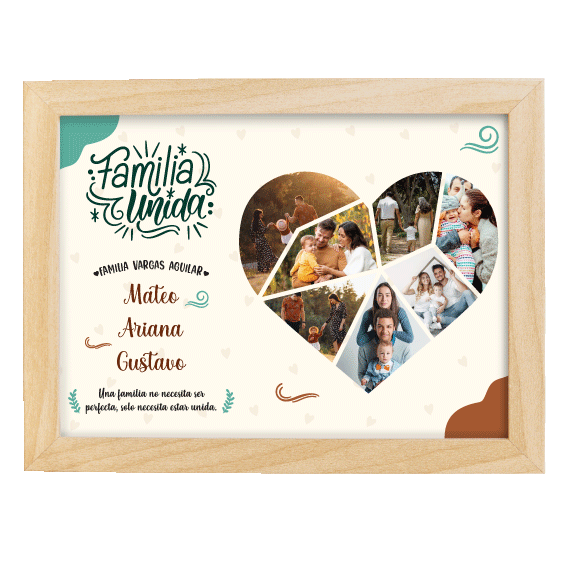 MS Regalos Personalizados | Cuadro Personalizado l Familia 02 | My Sign Lima Peru
