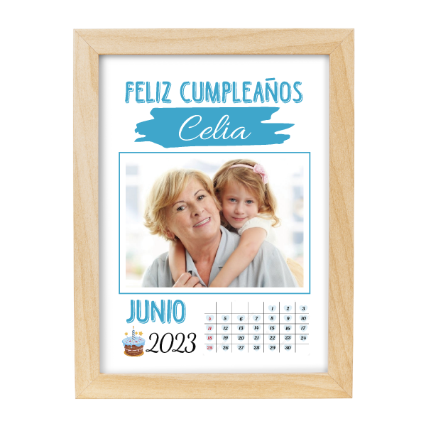 MS Regalos Personalizados | Cuadro personalizado | Feliz cumpleaños 02 | My Sign Lima Peru