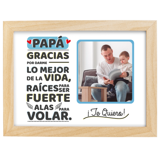 MS Regalos Personalizados | Cuadro personalizado | Gracias papá | My Sign Lima Peru