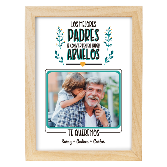 MS Regalos Personalizados | Cuadro personalizado | Mejores padres son abuelos | My Sign Lima Peru