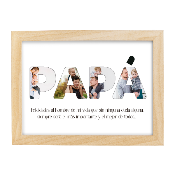 MS Regalos Personalizados | Cuadro personalizado | Papá 02 | My Sign Lima Peru