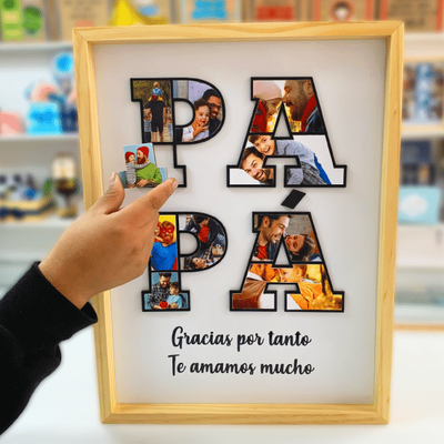 MS Regalos Personalizados | Cuadro en piezas | Papá gracias por tanto | My Sign Lima Peru