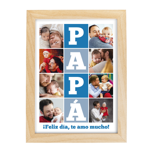 MS Regalos Personalizados | Cuadro personalizado | Papá feliz día | My Sign Lima Peru