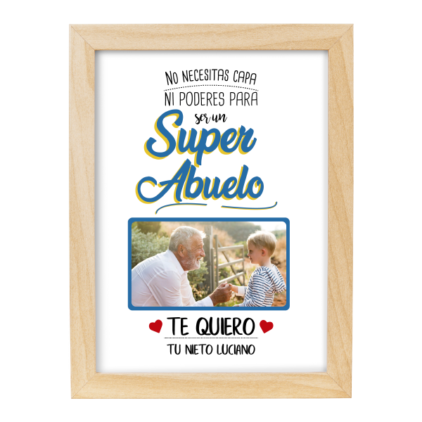 MS Regalos Personalizados | Cuadro Personalizado l Abuelo 06 | My Sign Lima Peru