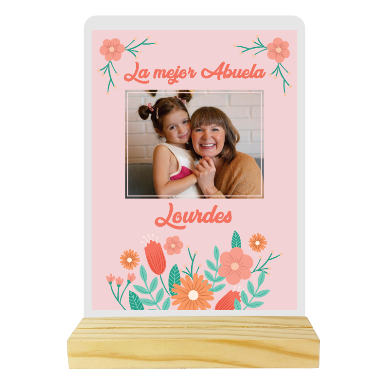 MS Regalos Personalizados | Cuadro Corazón Acrílico | La mejor Abuela | My Sign Lima Peru