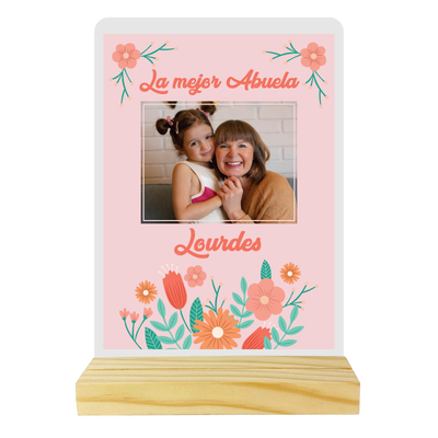 MS Regalos Personalizados | Cuadro Corazón Acrílico | La mejor Abuela | My Sign Lima Peru