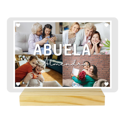 MS Regalos Personalizados | Cuadro Corazón Acrílico | Abuela | My Sign Lima Peru