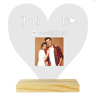 MS Regalos Personalizados | Cuadro Corazón Acrílico | Pareja | My Sign Lima Peru